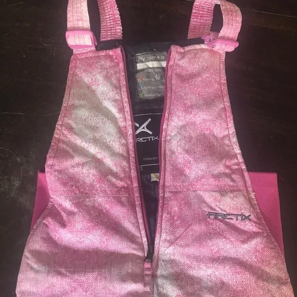 Pink Kids Snow Bib by Arctix - Picture 6 of 7